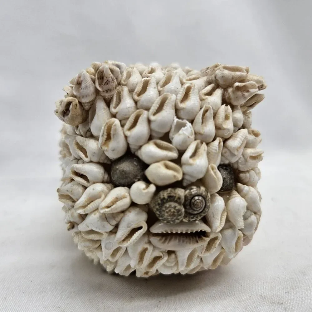 Vintage Sea Shell Pig Piggy Bank Coin‎ Bank